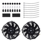 2Pcs 7" Electric Cooling Fans for Universal Radiator Application