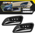 2X Inner Door Handle for Chevy Cruze (2011–2015) Black Chrome
