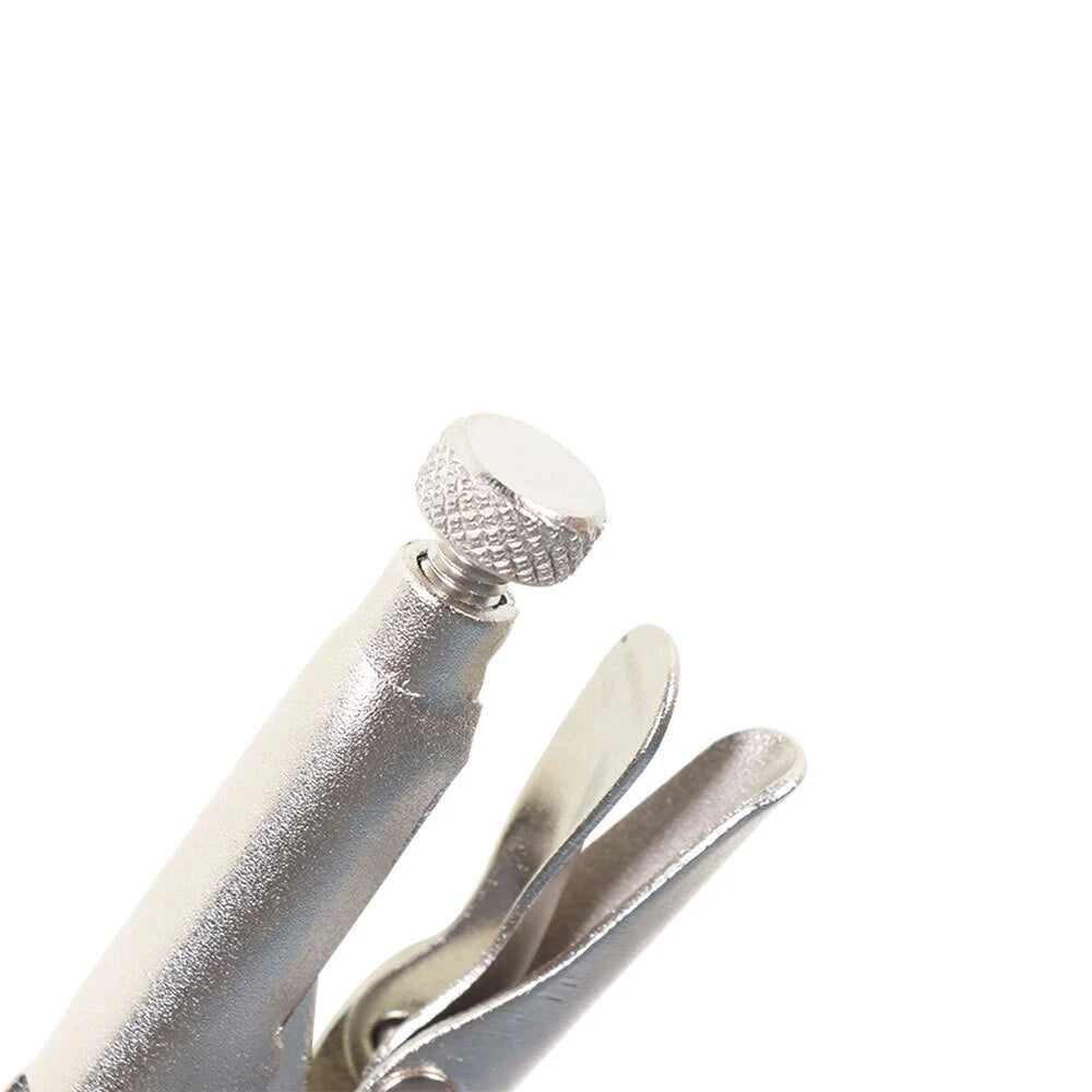 Set of 5 Locking C-Clamp Pliers with Swivel Pad for Automotive Use