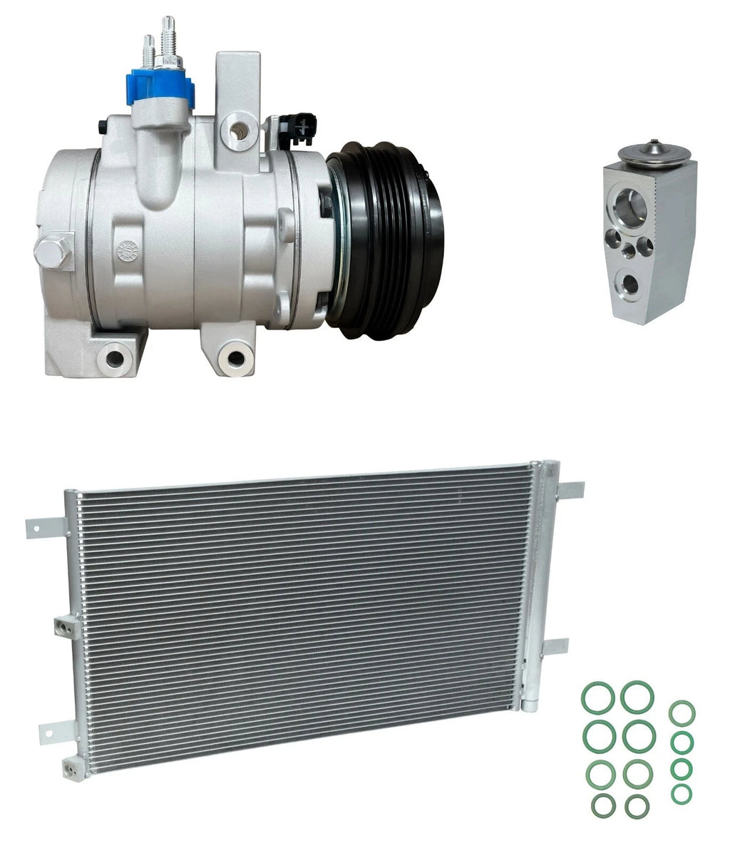 AC Compressor Kit with Condenser for Ford F-150 5.0L (2017–2017)