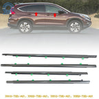 Set of 4 Window Weatherstrip Molding Trim Outer Seals for CR-V (2012–2016)