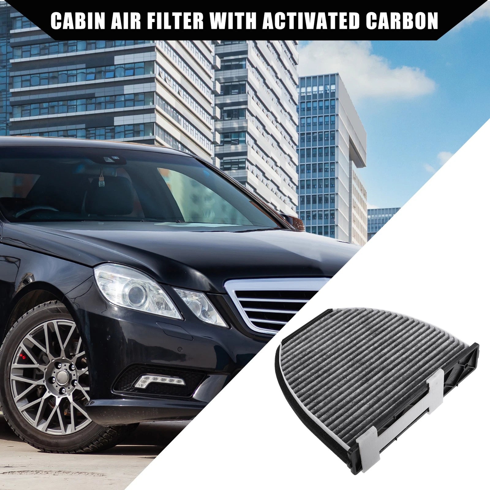 Cabin Air Filter with Activated Carbon for Mercedes-Benz C200 C250 (2015–2020)