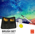 15Pcs Acrylic Oil Painting Brushes Set for Artists