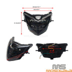1Pc Black LED Headlight for Yamaha LC135 (V2-V6)