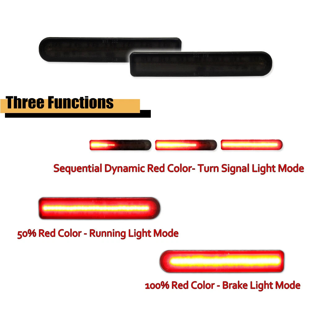 Set of 2 LED Reflectors for Toyota FJ Cruiser (2007–2014)