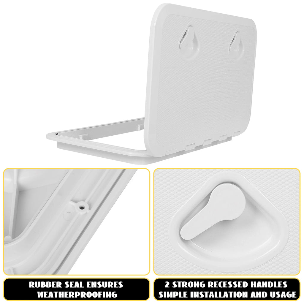 24" x 14" Marine Deck Access Hatch for Boat Caravan RV (180 Lid Hinge)