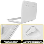 24" x 14" Marine Deck Access Hatch for Boat Caravan RV (180 Lid Hinge)