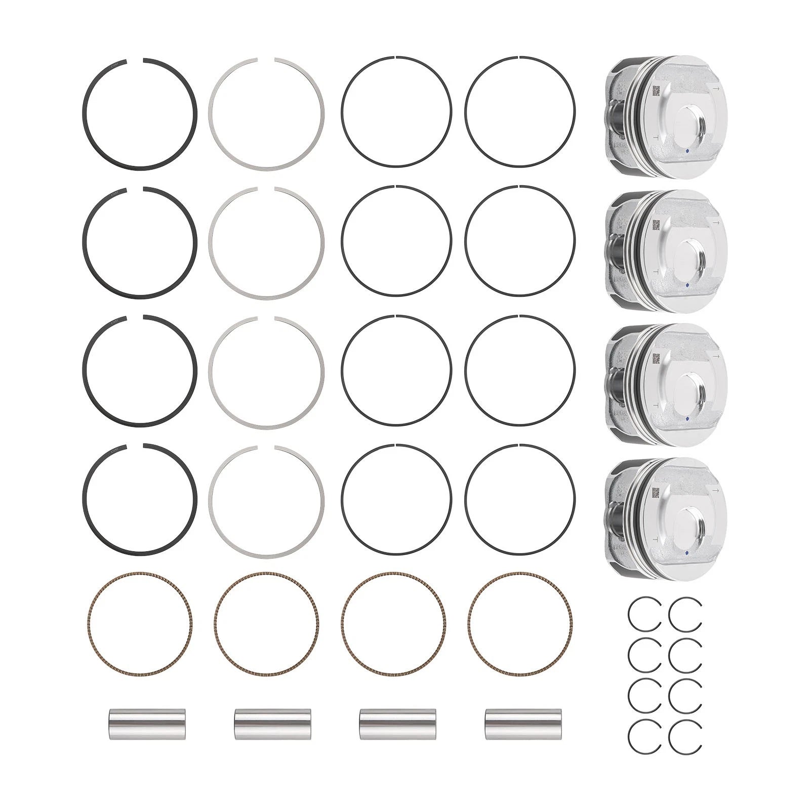 4X Pistons & Rings Kit for Buick GL8 ES, Cadillac ATS, XT5, Chevrolet (2013–2020) 12652809