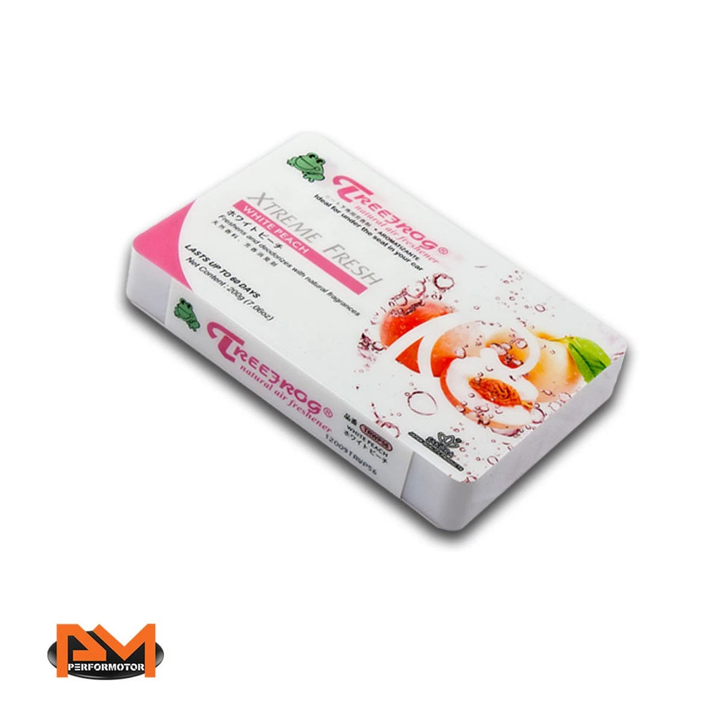 Tree Frog Air Freshener for Car/Office - White Peach Scent 200g Brick