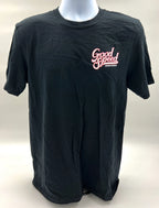 GoodSpeed Black T-Shirt with Red and White Logo for Men and Women
