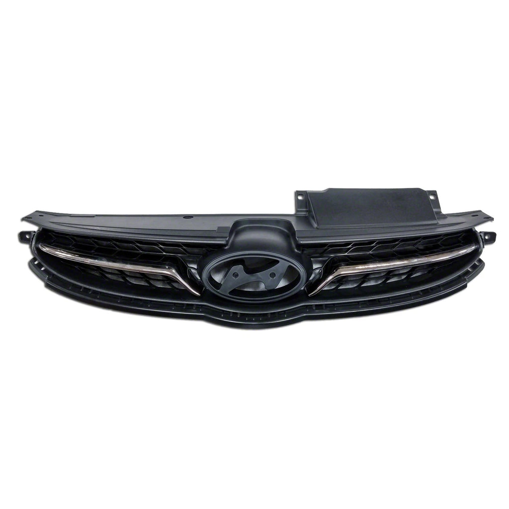 Replacement Black Chrome Plastic Grille For 2011-2013 Hyundai Elantra Sedan