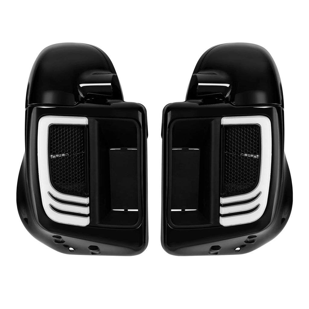 Lower Vented Fairings Speaker Box Pod & Lights for Harley Road Glide (2014–2024)
