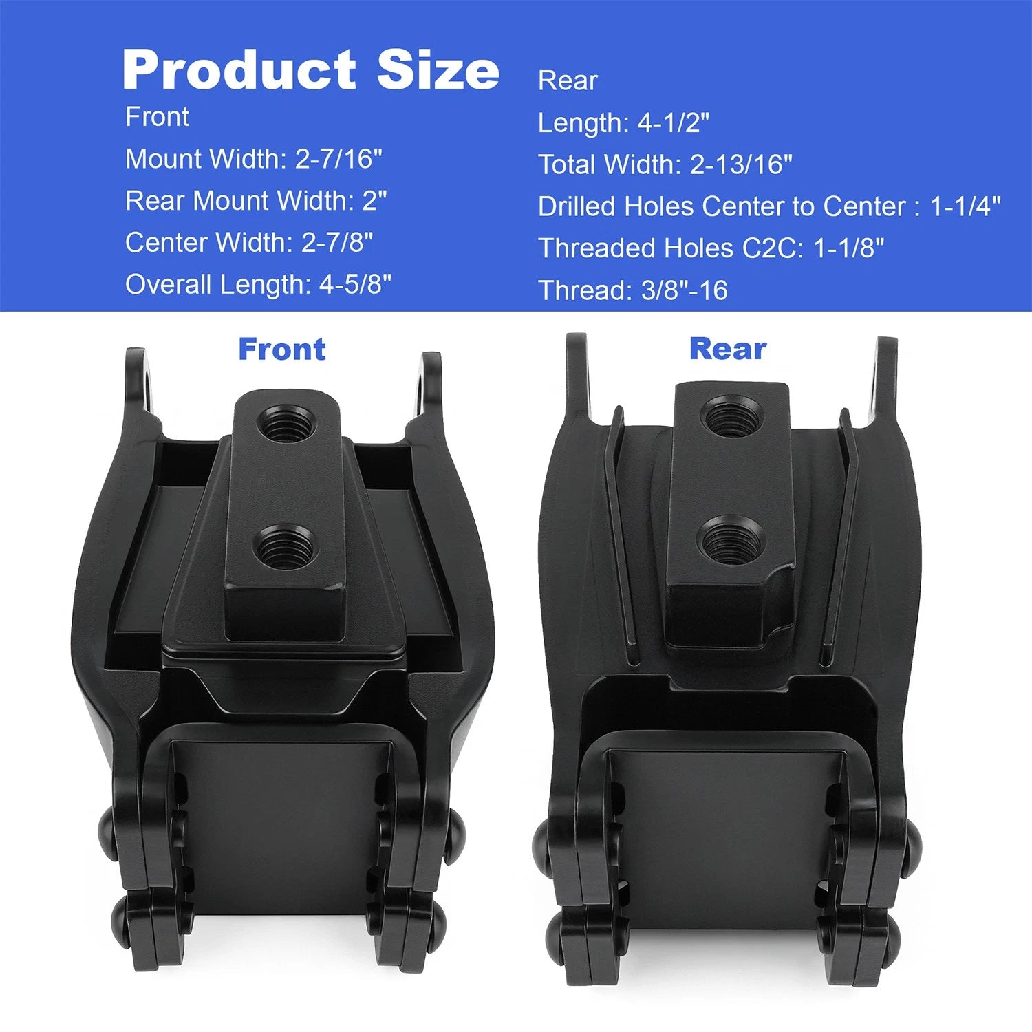 2X Engine Motor Mount Isolators for Harley Davidson Dyna FXD/FXDWG (1991–2017)