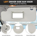 LH Left Driver Side Sun Visor for Chevrolet Sonic Spark (2011–2022) Gray