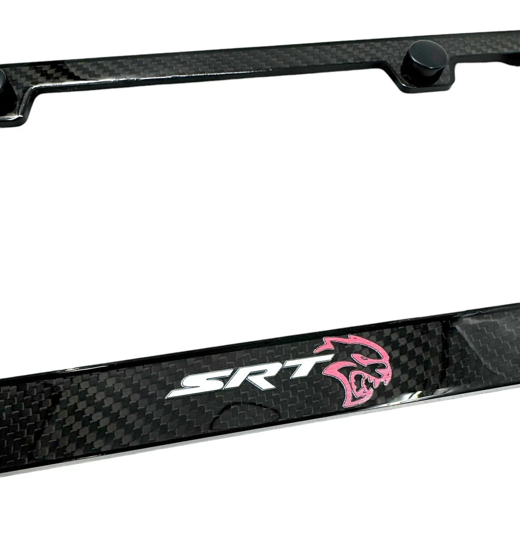 ABS Real Carbon Fiber License Plate Frame for Dodge SRT Hellcat (2015–2023)