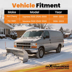 Class 3 Front Hitch Receiver for Chevy Express/GMC Savana (1996–2003) 2in