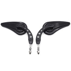 Black Raindrop Side Mirrors for Harley Electra Glide (2014–2023)