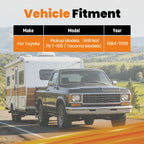 Class 3 2" Hitch Receiver for Toyota Pickup (1984–1995) 750lbs Carbon Steel