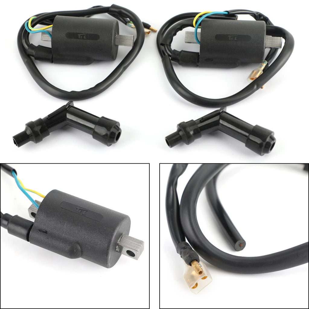 Ignition Coil & Spark Plug Caps for Honda CB450K CB450 CL450K CB500T (G)