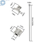 2X 10mm Linear Guide Rods with Bearings and Supports for CNC Machines