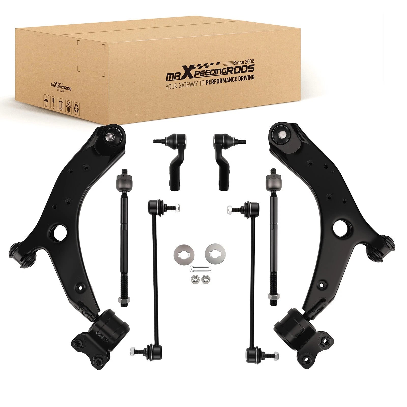 Front Lower Control Arms Tie Rods Sway Bars for Mazda 3 (2004–2009)