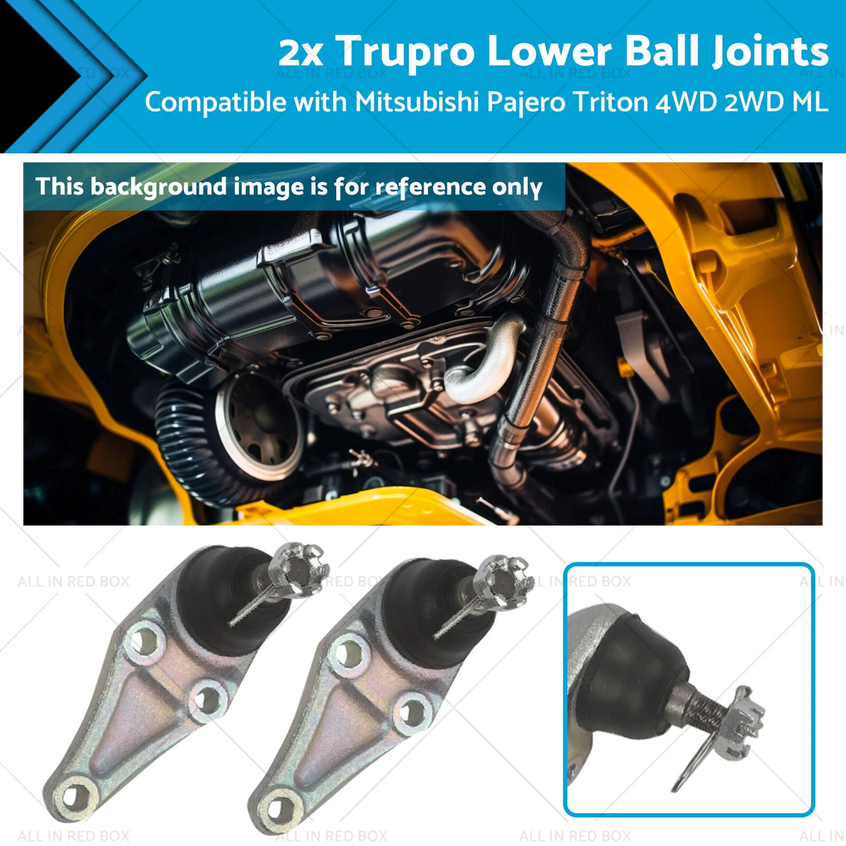 2X Lower Ball Joints for Mitsubishi Pajero Triton 4WD 2WD (ML)