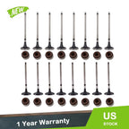 Set of 16 Engine Valves for Mitsubishi Eclipse 2.4L SOHC 4G69 (2006–2012)