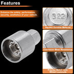 Wheel Lock Lug Nut Key Tool for Mercedes-Benz