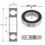 Deep Groove Ball Bearing P5 for Scooter Skateboard Wheel (32x58x13mm)