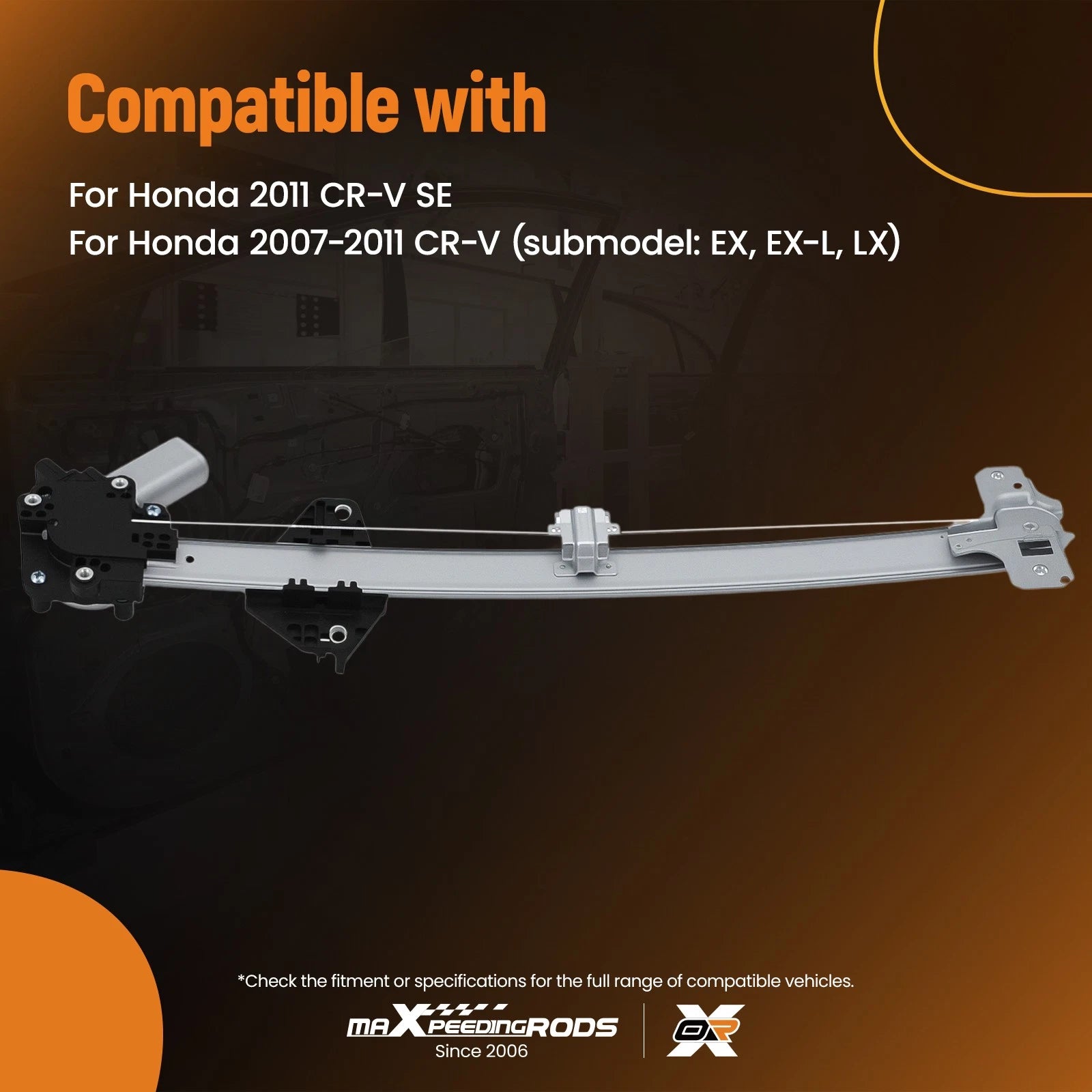 Passenger Side Power Window Assembly for Honda CR-V (2007–2011) 748161