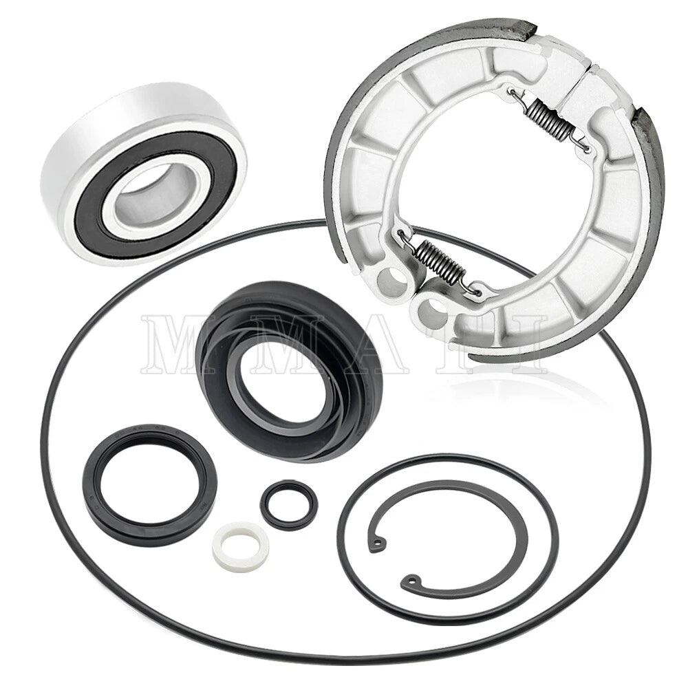 Rear Brake Shoes Kit w/Bearing Seals for Honda Foreman 500 TRX500FM/FE (2014–2019)
