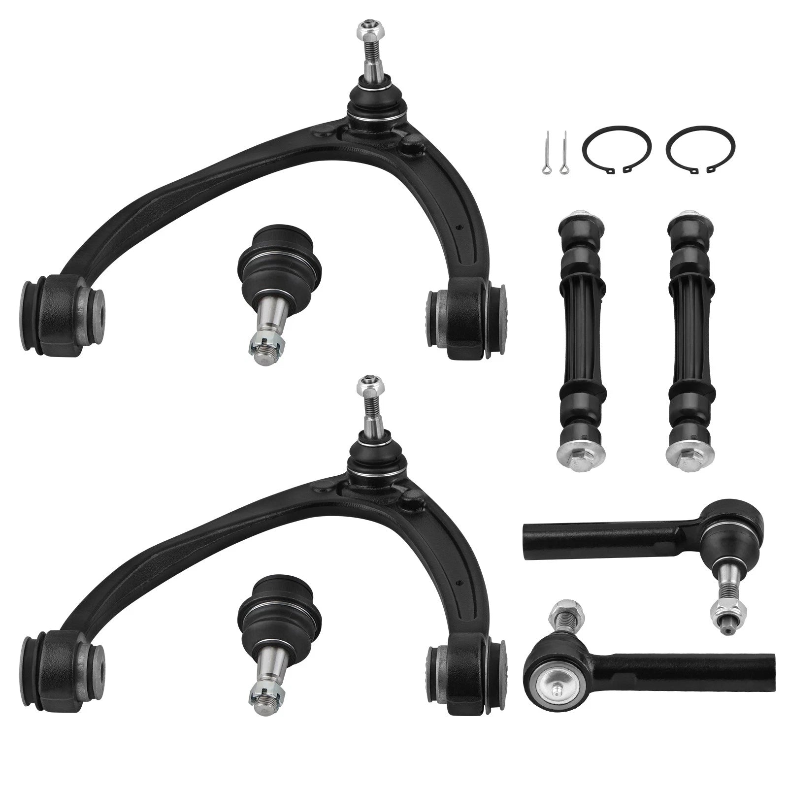 Set of 8 Front Upper Control Arms Sway Bar Kit for Chevy Silverado 1500 Tahoe (2007–2013)
