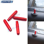 Red Alloy Door Lock Knobs Molding Decor for Mercedes-Benz GLA (2014–2021)