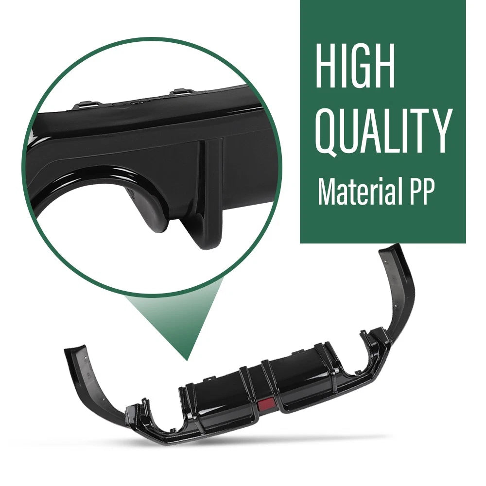 Rear Lip Diffuser Body Kit with LED Light for Honda Civic (2016–2021)