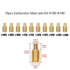 10pcs Carburetor Main Jet for PWK PE OKO CVK (#100-#140)