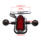 Chrome Rear Brake Tail Light Signal Blinker for Harley FL FLSTN
