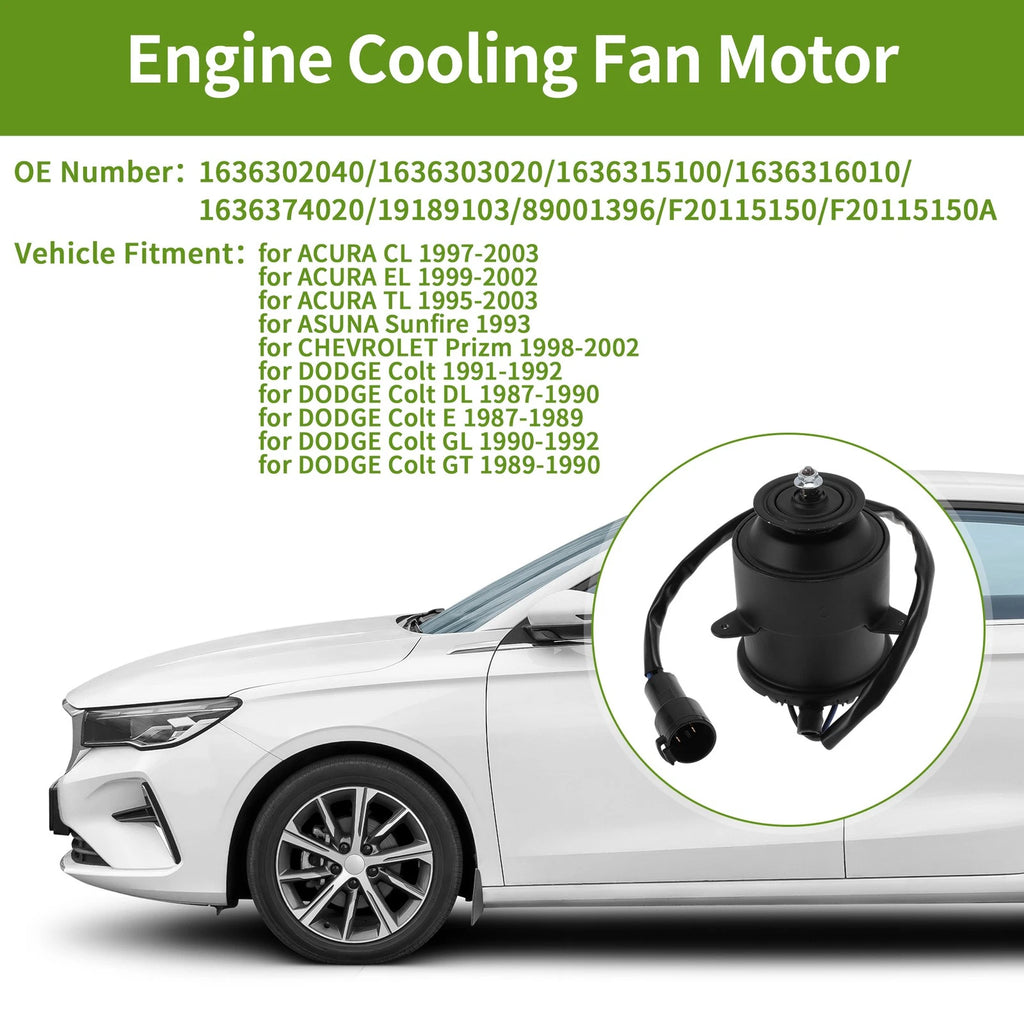 Radiator Fan Motor for Acura CL (1997–2003) No. 1636302040