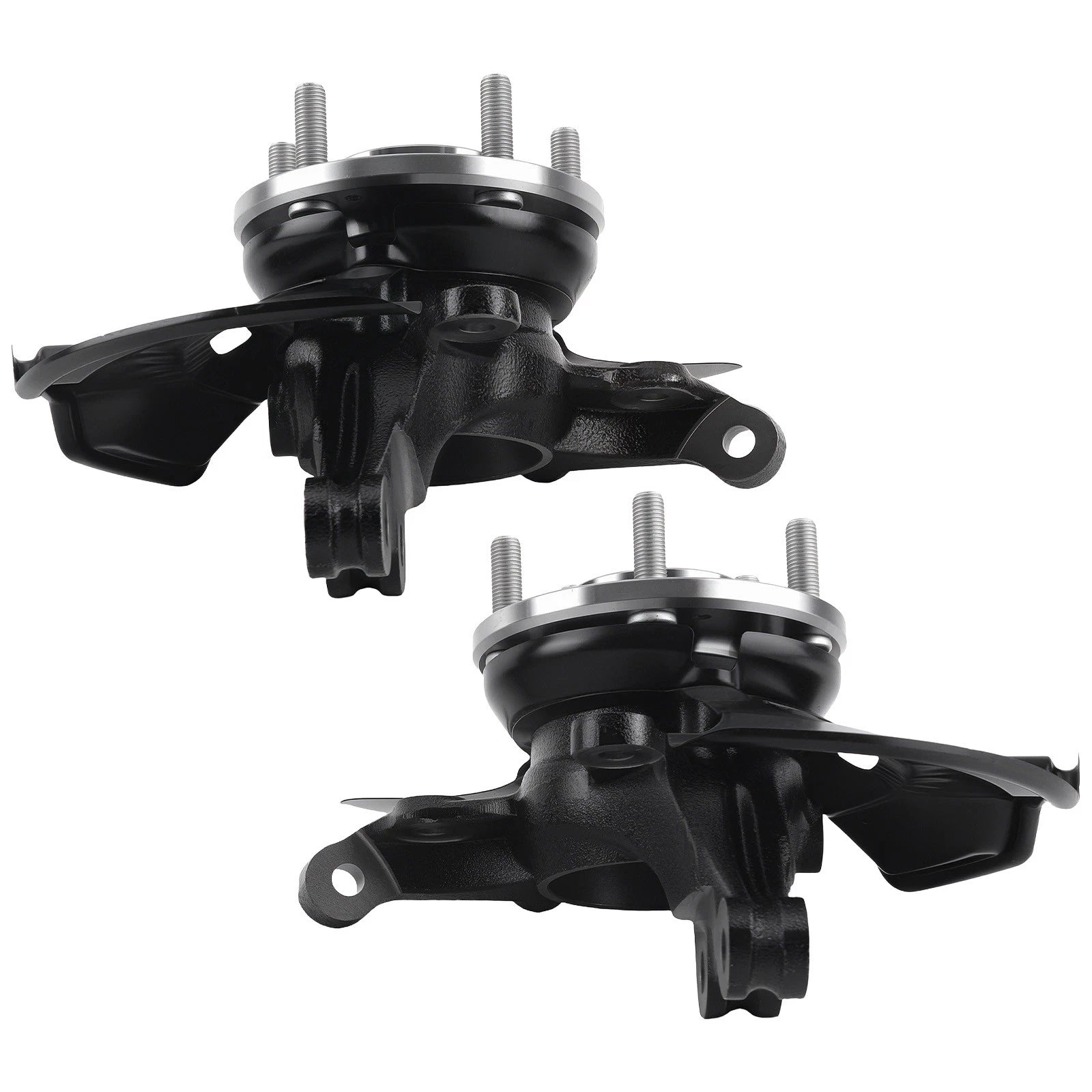 Pair Front Steering Knuckles with Wheel Bearing Hub for Hyundai Elantra (2007–2012)