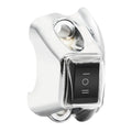 Handlebar Fog Headlight Horn Switch Button for Harley Touring Softail Chrome