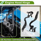 Hood Hinges for Toyota Yaris (2007–2016) 1 Pair No. 5341052240