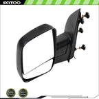 Driver Side Telescoping Mirror for Ford Econoline (2003–2014) Black