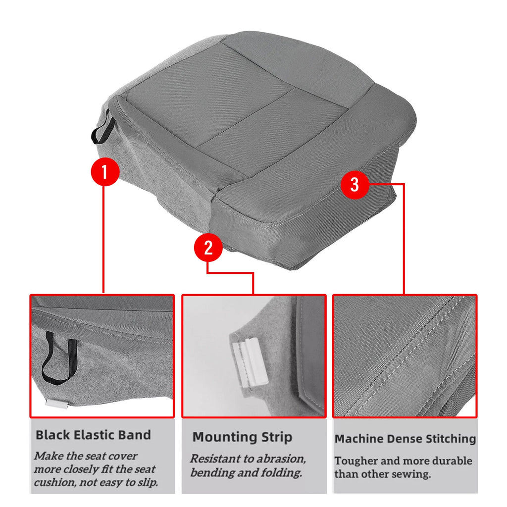 Driver Bottom Cloth Seat Cover for Ford F-150 FX2 FX4 (2004-2008)