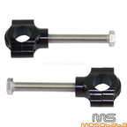 1" Black Handlebar Risers Clamp for Harley Honda Yamaha Suzuki Bobber