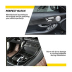 Carbon Fiber Inside Center Console Dash Cover for Benz C-Class GLC (2015–2018)