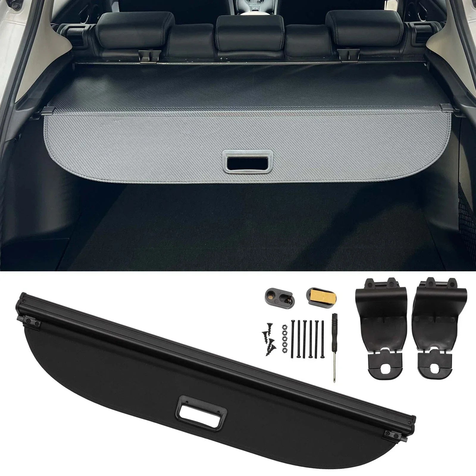 Retractable Cargo Cover for BMW X1 Trunk Security Shield Gloss Black (23-24)