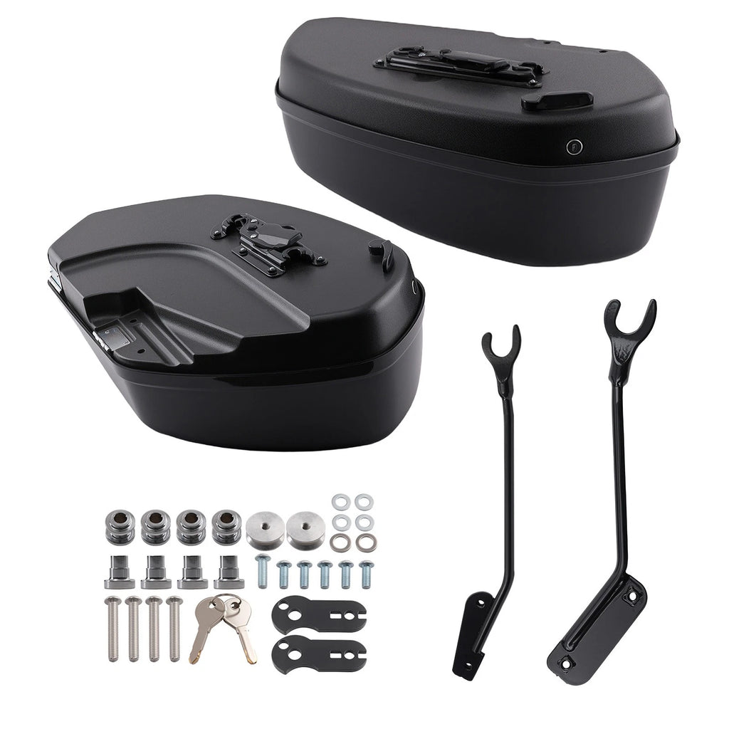 Ultimate Protection Gloss Black Saddlebags for Harley Low Rider El Diablo FXRST (2022–2022)
