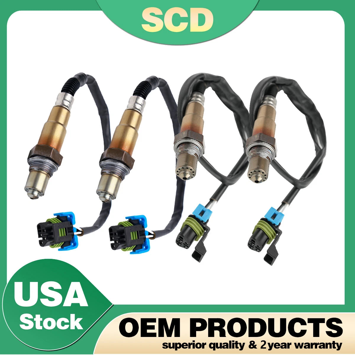 4X Oxygen Sensor for Buick Enclave Chevrolet Traverse GMC Acadia (2009–2011)