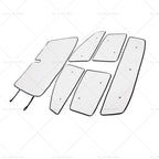 6x Car Sunshade Window Visor for Ford Ranger (2015–2024)