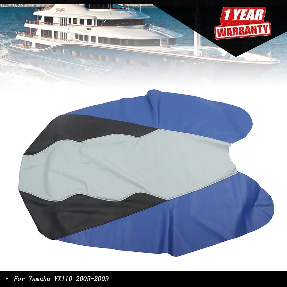 Blue Seat Cover for Yamaha VX110 Deluxe Sport (2005–2009)