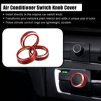 3 Pcs Air Conditioner Switch Knob Cover Ring for Suzuki Jimny JB64W (2018–2023)